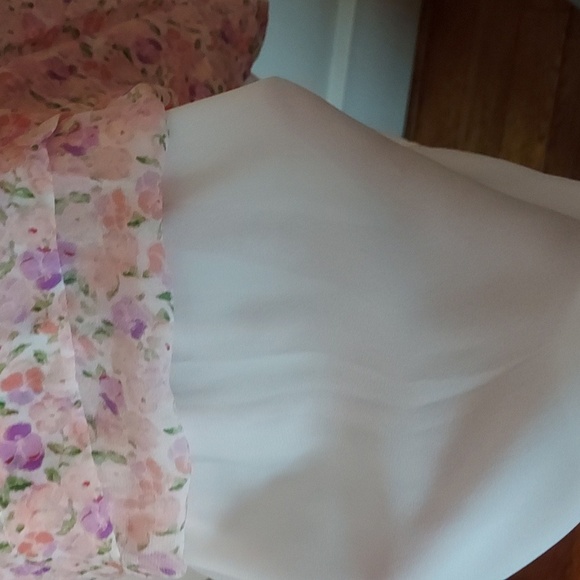 Hill House Grace Mini Nap Dress Pansy Pink Multi Georgette - Picture 13 of 16